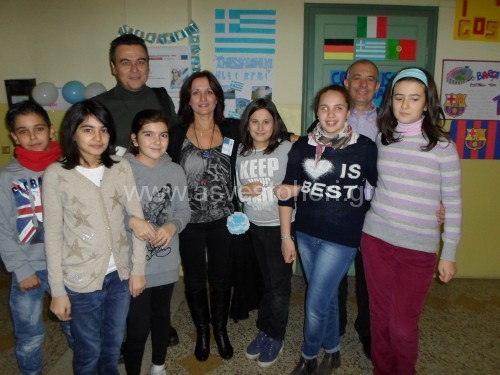 Με ομάδα μαθητών του Γυμνασίου του Gottolengo που ασχολήθηκαν με την Ελλάδα